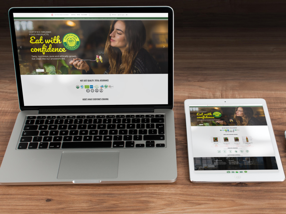 Infyniqsoft's Shopify website design 1